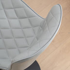 Bar Stools Swivel Adjustable Faux Leather Padded Barstools (Set of 2)