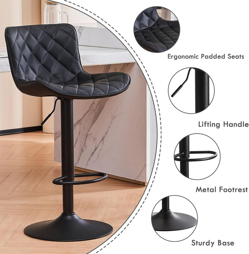 Bar Stools Modern Kitchen (Set of 2)
