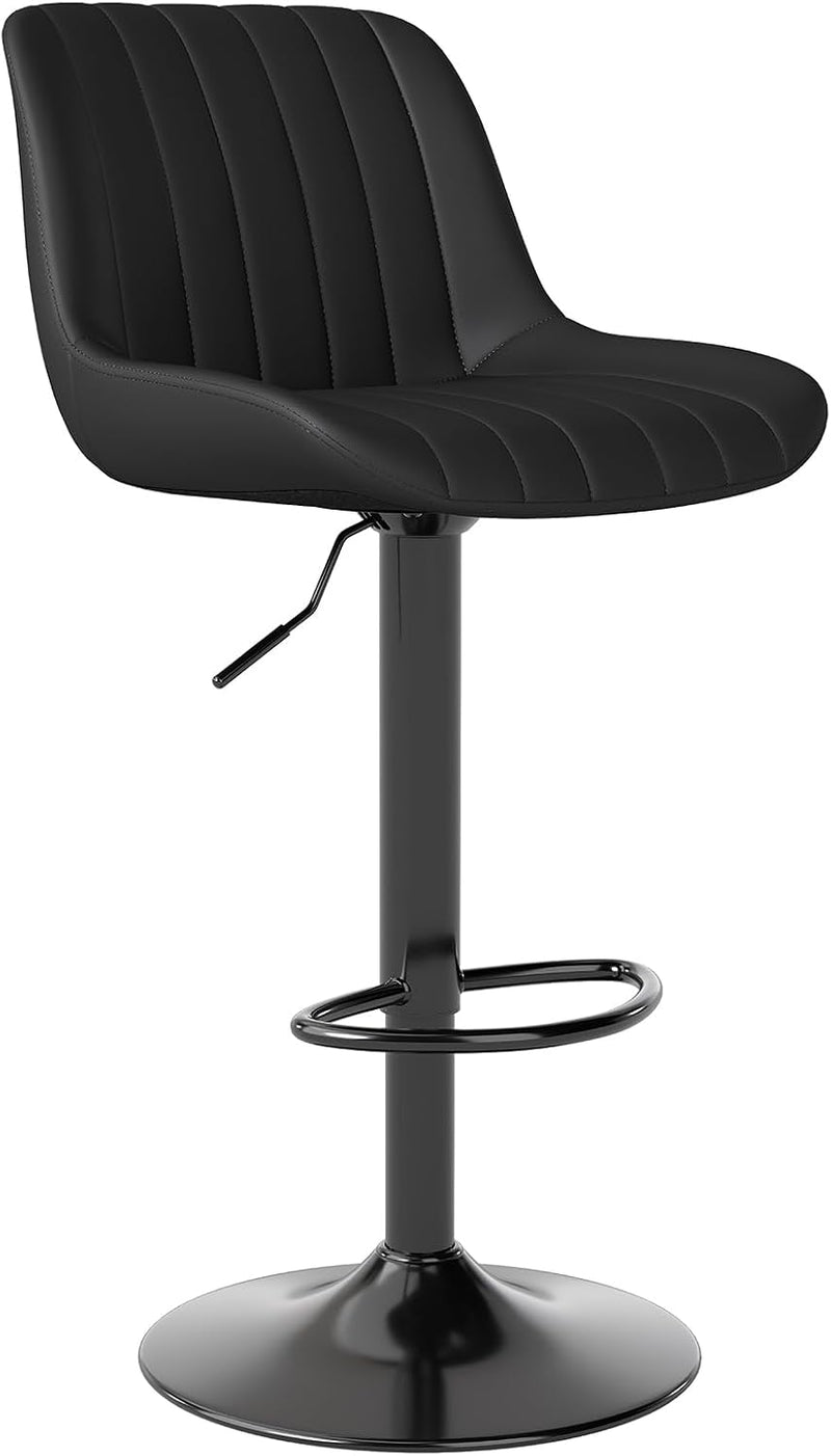 Bar Stools Swivel Counter Height Barstools with Back (Set of 4)