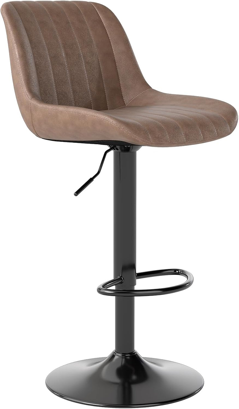 Bar Stools Swivel Counter Height Barstools with Back (Set of 4)