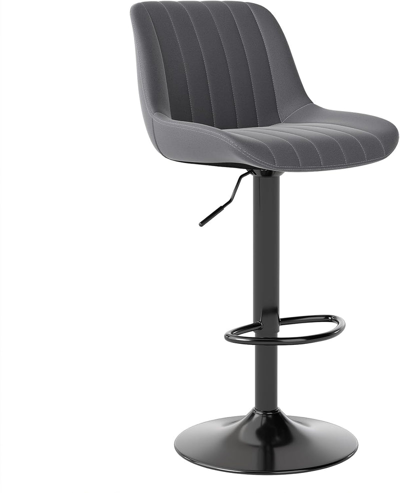 Bar Stools Swivel Counter Height Barstools with Back (Set of 4)