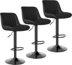 Bar Stools Swivel Counter Height Barstools with Back (Set of 2)