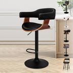 Bar Stools Thick Padded Barstools Wooden Kitchen Chair (Set of 2)
