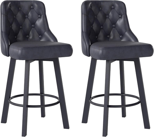 Bar Stools Waterproof PU Leather (Set of 2)
