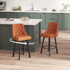 Bar Stools Waterproof PU Leather (Set of 2)
