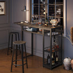 Bar Table and Chair Set Expandable Dining