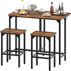 Bar Table with 2 Stools 100CM Folding
