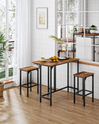 Bar Table with 2 Stools 100CM Folding