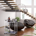 Baron Glass Serving Trolley Design Wine Rack