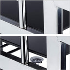 Baron Glass Serving Trolley Design Wine Rack