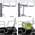 Baron Glass Serving Trolley Design Wine Rack