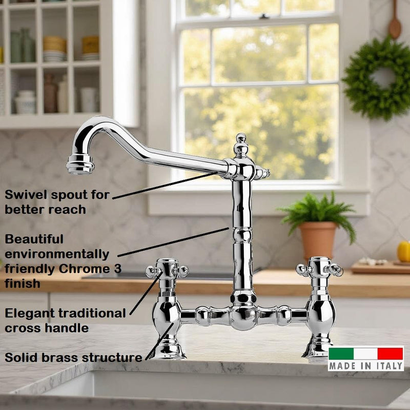Baroq Bridge Tap Chrome
