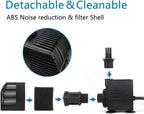 Barst Submersible Pump with Filter 1100L H 1.83m