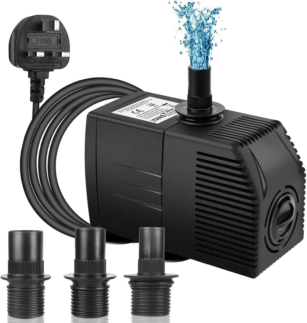 Barst Submersible Pump with Filter 1100L H 1.83m
