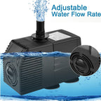 Barst Submersible Pump with Filter 1100L H 1.83m
