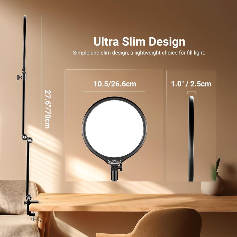 Basics 10.5" Streaming Key Lighting -6500K 15W Full Screen (2 Pack)
