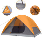 Basics Dome Camping Tent with Rainfly and Carry