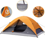 Basics Dome Camping Tent with Rainfly and Carry