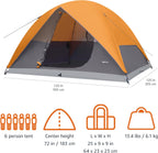 Basics Dome Camping Tent with Rainfly and Carry
