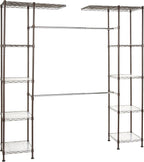 Basics Expandable Wardrobe and Closet Organiser Rail