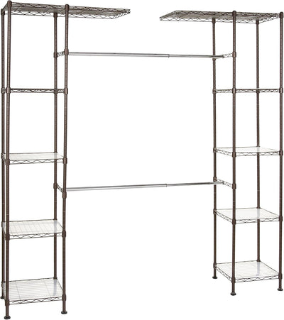 Expandable Wardrobe and Closet Organiser Rail