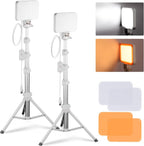 Basics LED Video Light Panel Lighting Kit Bi (3 Pack)