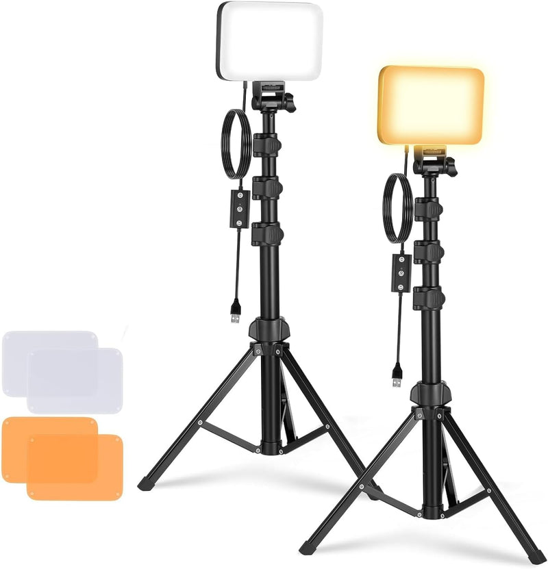 Basics LED Video Light Panel Lighting Kit Bi (3 Pack)