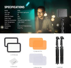 Basics LED Video Light Panel Lighting Kit Bi (3 Pack)