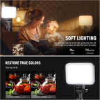 Basics LED Video Light Panel Lighting Kit Bi (3 Pack)