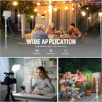 Basics LED Video Light Panel Lighting Kit Bi (3 Pack)