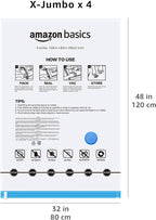 Basics Vacuum Compression Zipper Storage Bags with Airtight