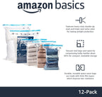 Basics Vacuum Compression Zipper Storage Bags with Airtight