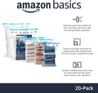 Basics Vacuum Compression Zipper Storage Bags with Airtight