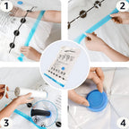 Basics Vacuum Compression Zipper Storage Bags with Airtight