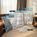 Basics Vacuum Compression Zipper Storage Bags with Airtight