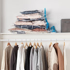 Basics Vacuum Compression Zipper Storage Bags with Airtight