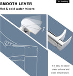 Basin and Bath Mixer Tap with Shower Attachment