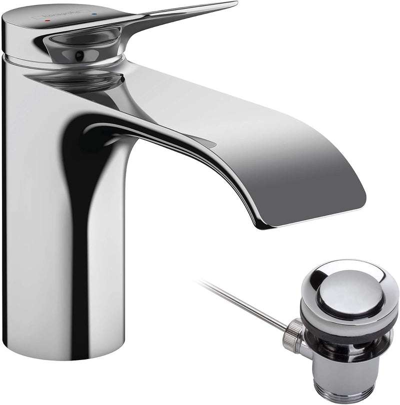 Basin Mixer Tap 110 Without Waste Set Chrome