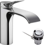 Basin Mixer Tap 110 Without Waste Set Chrome