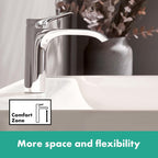 Basin Mixer Tap 110 Without Waste Set Chrome