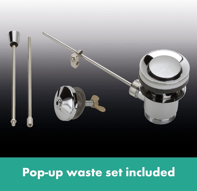 Vernis Blend Basin Mixer Tap 100 with Pop-Up