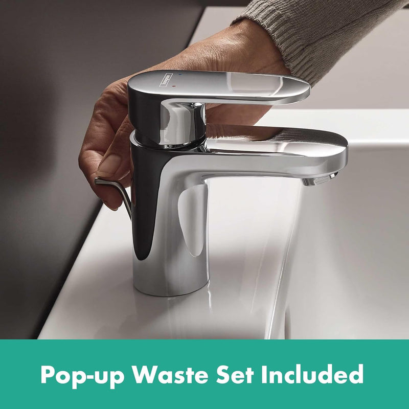 Vernis Blend Basin Mixer Tap 100 with Pop-Up