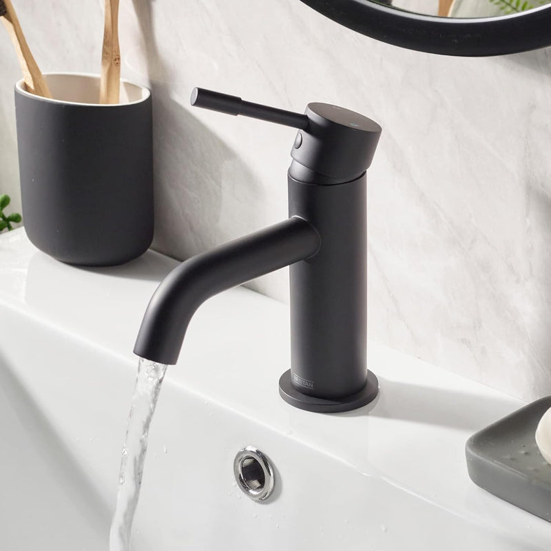 Basin Mixer Tap with Clicker Waste Chrome