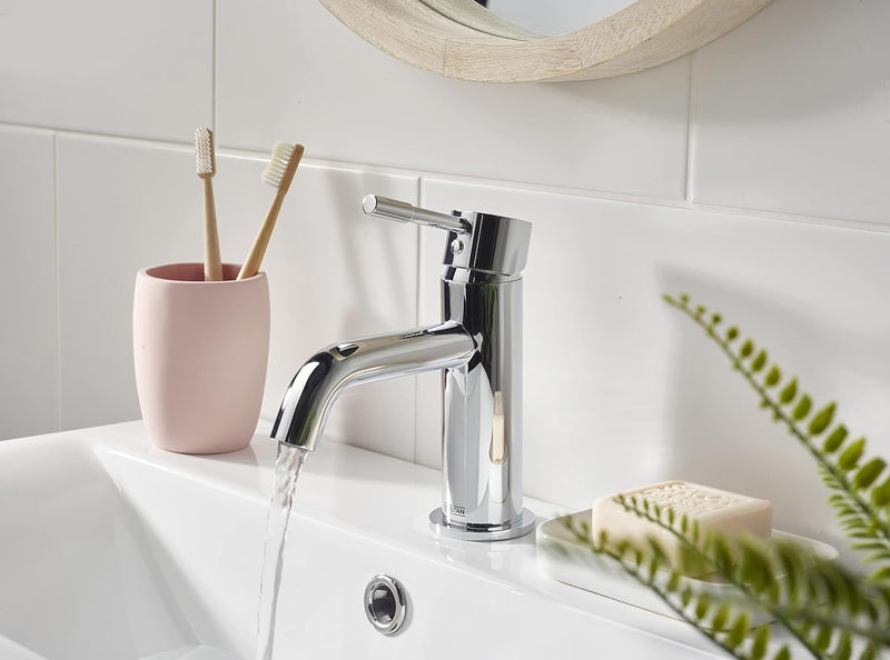Basin Mixer Tap with Clicker Waste Chrome