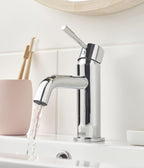 Basin Mixer Tap with Clicker Waste Chrome