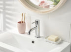 Basin Mixer Tap with Clicker Waste Chrome