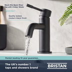 Basin Mixer Tap with Clicker Waste Chrome
