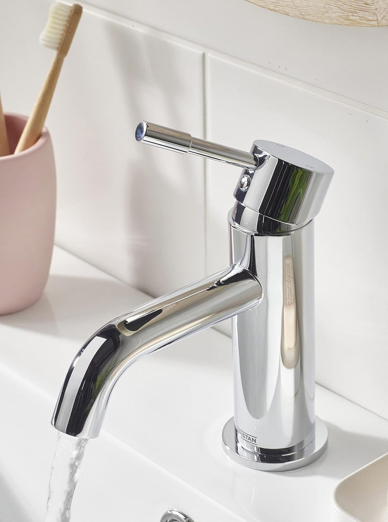 Basin Mixer Tap with Clicker Waste Chrome