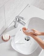 Basin Mixer Tap with Pop-Up Waste Set Chrome