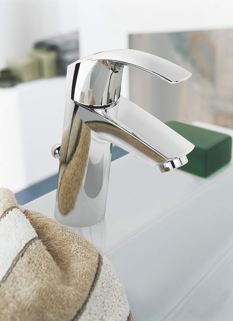 Basin Mixer Tap with Pop-Up Waste Set Chrome